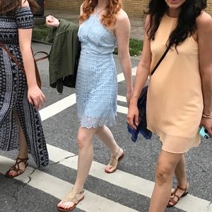 Light blue lace dress